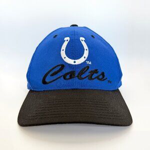 Indianapolis Colts Team NFL Snapback Hat Blue/Black